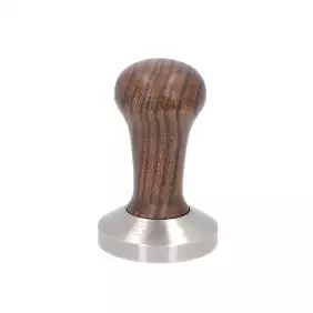 Faema tamper 58mm walnuss griff