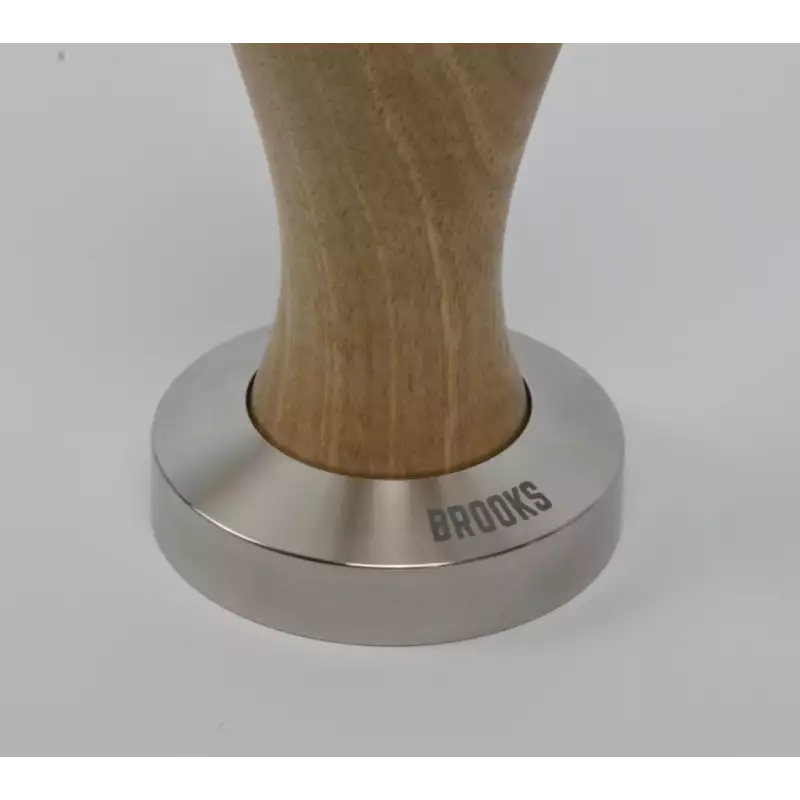 Brooks 50mm tamper mit europäisch nussbaumgriff