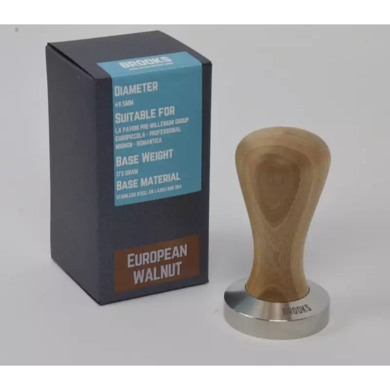 Pavoni pre-millenium Tamper 49,5mm Europäischer Nussbaum