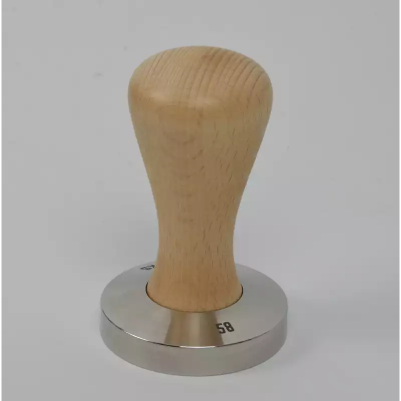 Brooks 58mm rostfreier Tamper Birke