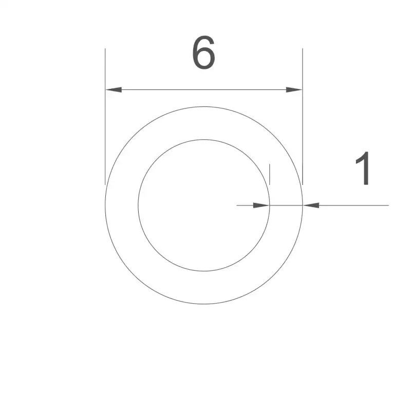 Kupferrohr 6x1mm