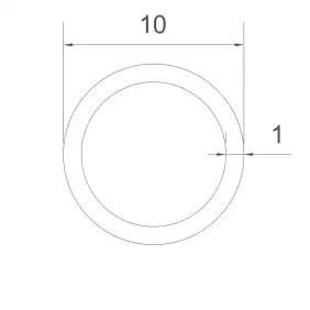 Kupferrohr 10x1mm