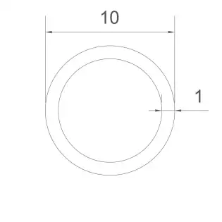 Kupferrohr 10x1mm