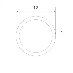 Kupferrohr 12x1mm