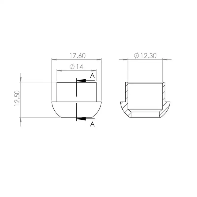 Lötnippel dia 12 mm mutter 1/2"