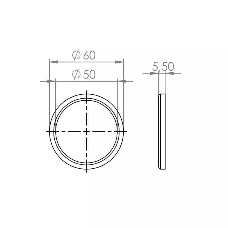 La Pavoni siebträger dichtung 60x50x5,5mm